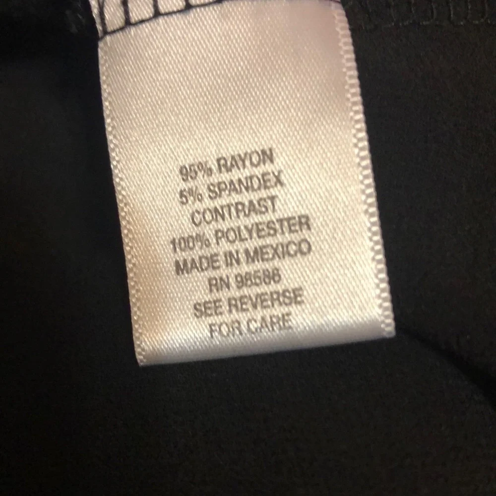 Dress Barn T-shirt Black with Rhinestones Size M - Picture 7 of 9